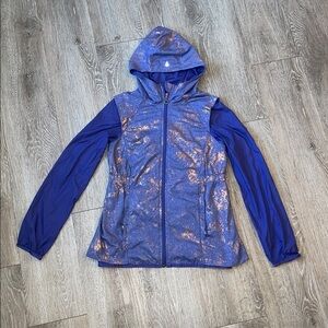 Ivivva by Lululemon Jacket with Hood purple blue size 14 lightweight full
Zip